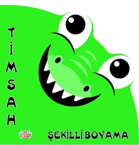 Timsah Şekilli Boyama - 0-6 Yaş Yayınları Kitap