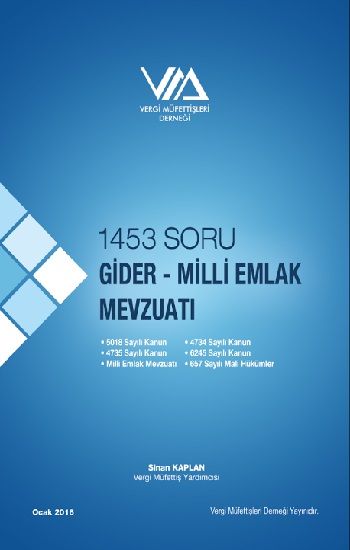 1453 Soru Gider - Milli Emlak Mevzuatı - Vergi Müfettişleri Derneği Yayınları Kitap