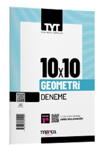 2025 TYT Geometri 10 Deneme Tamamı Video Çözümlü - Marka Yayınları Kitap