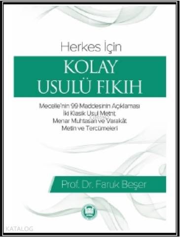 Herkes İçin Kolay Usulü Fıkıh - Marmara Üniversitesi İlahiyat Fakültesi Vakfı Kitap