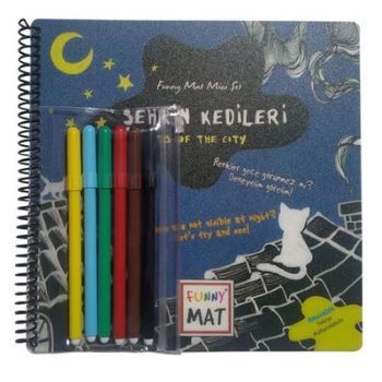 Funny Mat Şehrin Kedileri Kalemli Mini Set - Akademi Çocuk - Funny Mat Kitap