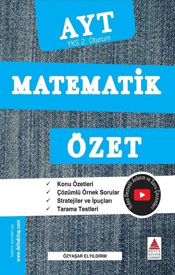 AYT Matematik Özet (YKS 2. Oturum) - Delta Kültür Yayınevi Kitap