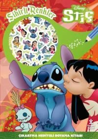 Disney Stiç - Sihirli Renkler Çıkartma Hediyeli Boyama Kitabı - Doğan Çocuk Kitap