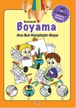 Bulmacalı Boyama (Ara- Bul -Karıştır - Boya) - Pia Çocuk Yayınları Kitap