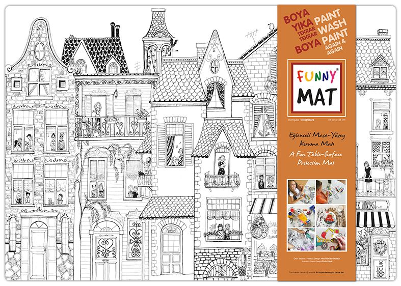 Funny Mat Komşular - Akademi Çocuk - Funny Mat Kitap