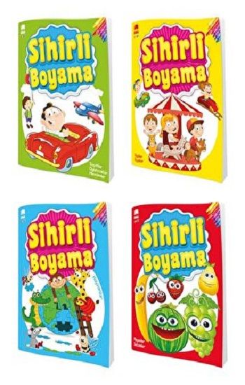Sihirli Boyama (4 Kitap Takım) - Ema Kitap Kitap