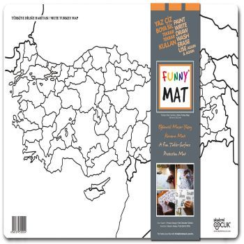 Funny Mat - Türkiye Dilsiz Haritası - Akademi Çocuk - Funny Mat Kitap