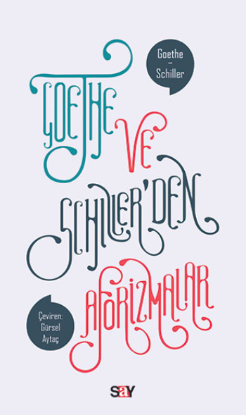 Goethe ve Schiller’den Aforizmalar - Say Yayınları Kitap