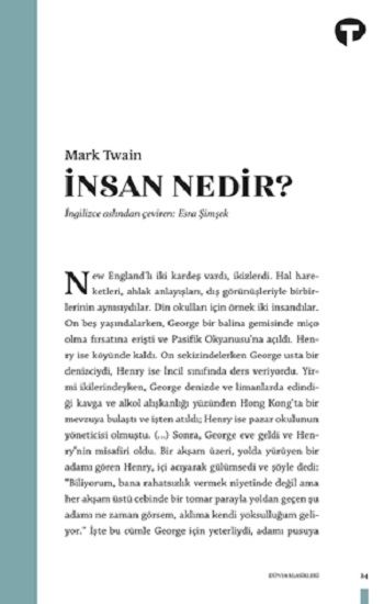 İnsan Nedir? - Turkuvaz Kitap Kitap