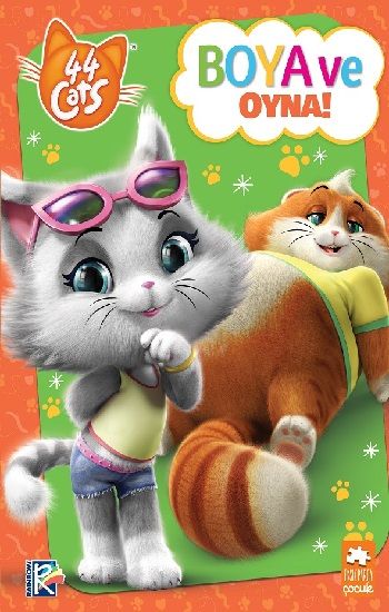 44 Cats - Boya ve Oyna! - Eksik Parça Yayınları Kitap