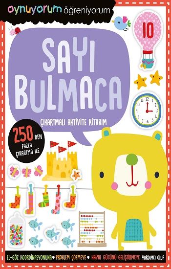 Oynuyorum Öğreniyorum – Sayı Bulmaca Çıkartmalı Aktivite Kitabım - İndigo Çocuk Kitap