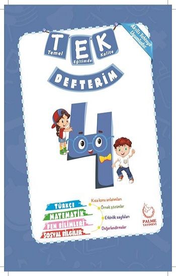 4. Sınıf Tek Defterim - Palme Yayıncılık Hazırlık Kitapları Bayilik Ürünleri Kitap