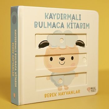 Kaydırmalı Bulmaca Kitabım Bebek Hayvanlar (Ciltli) - Masalperest Kitap