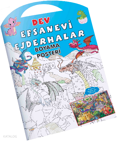 Efsanevi Ejderhalar Dev Boyama Seti - Parıltı Yayınları Kitap