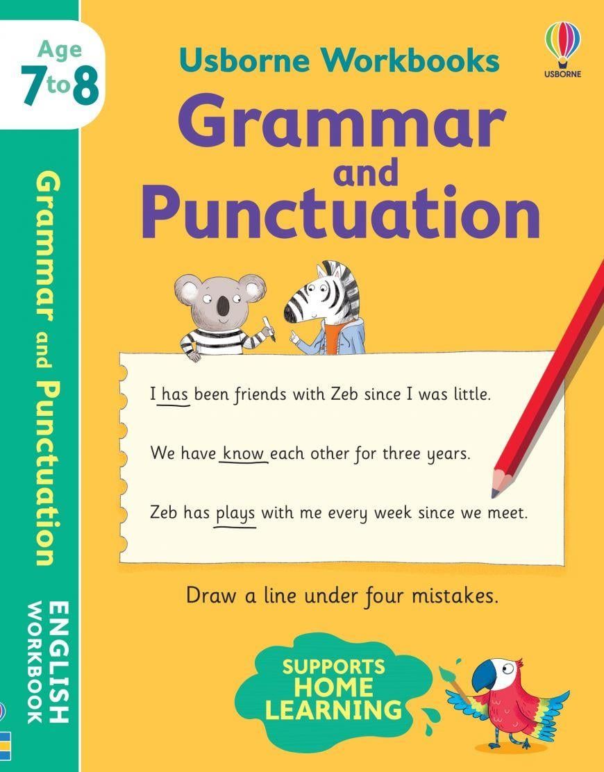Usborne Workbooks Grammar and Punctuation 7-8 - Usborne Publishing Kitap