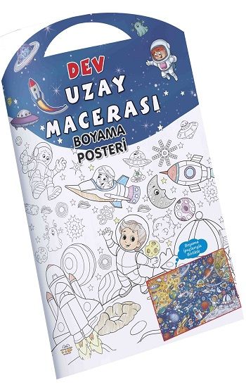 Uzay Macerası Dev Boyama Posteri - 0-6 Yaş Yayınları Kitap