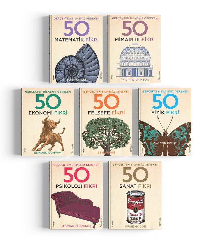 Gerçekten Bilmeniz Gereken 50 Fikir Seti (7 Kitap) - Domingo Yayınevi Kitap
