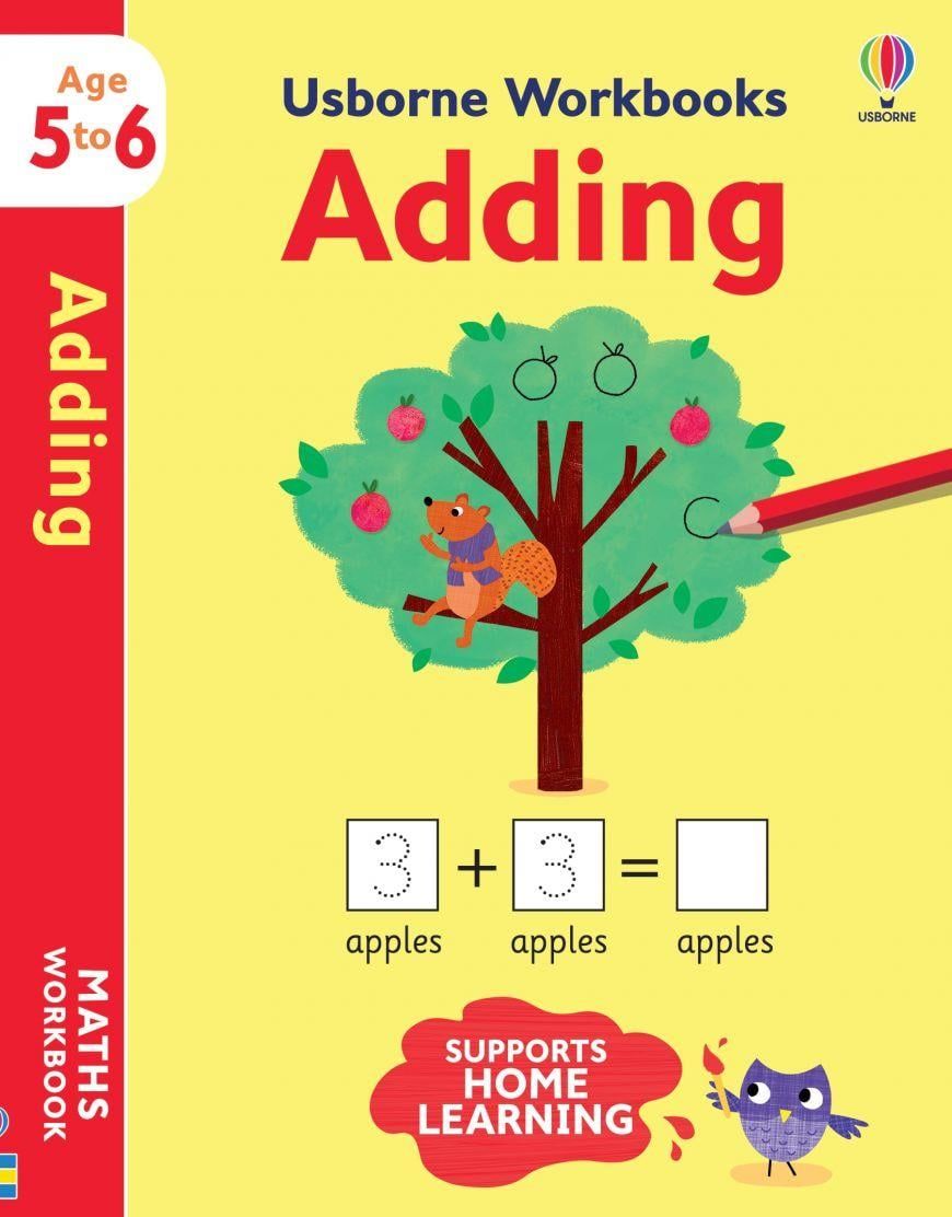 Usborne Workbooks Adding 5-6 - Usborne Publishing Kitap