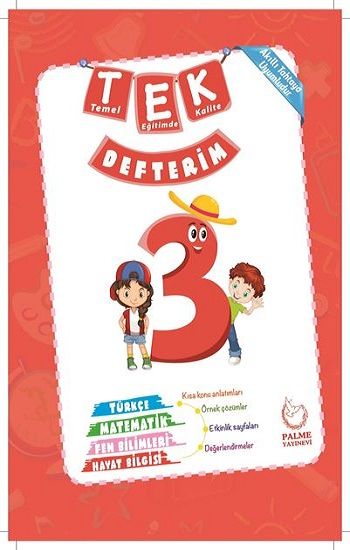 3. Sınıf Tek Defterim - Palme Yayıncılık Hazırlık Kitapları Bayilik Ürünleri Kitap