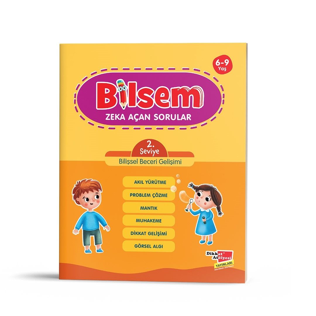 Bilsem Zeka Açan Sorular 2. Seviye Bilişsel Beceri Gelişimi - Dikkat Atölyesi Yayınları Kitap