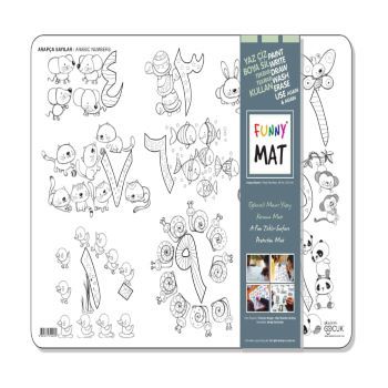 Funny Mat - Sayılar Arapça - Akademi Çocuk - Funny Mat Kitap