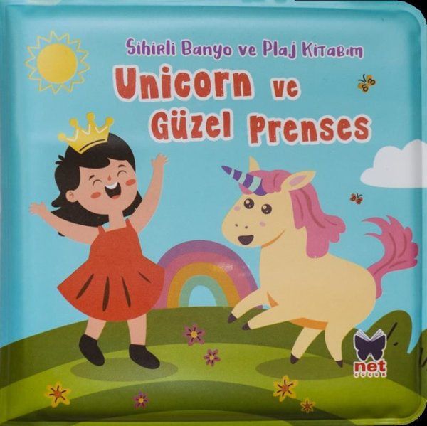 Unicorn ve Güzel Prenses - Sihirli Banyo ve Plaj Kitabım - Net Çocuk Yayınları Kitap
