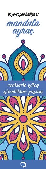 Mandala Ayraç Mavi - Leopar Yayınları Kitap