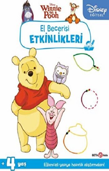 Disney Eğitsel Winnie the Pooh El Becerisi Etkinlikleri Yazıya Hazırlık - Beta Kids Kitap