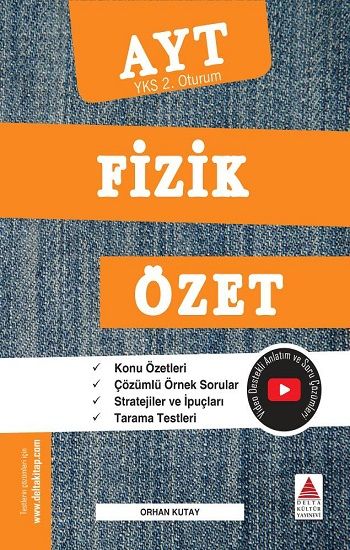AYT Fizik Özet (YKS 2. Oturum) - Delta Kültür Yayınevi Kitap