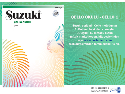 Suzuki Çello Okulu 1. Bölüm - Porte Müzik Eğitim Merkezi Kitap