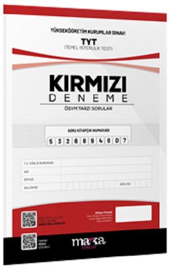 2025 TYT Yeni Nesil Kırmızı Deneme Tamamı Video Çözümlü - Marka Yayınları Kitap