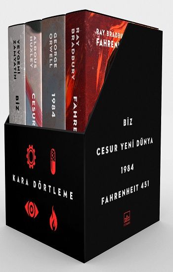 Kara Dörtleme Kutu Set - 4 Kitap (Ciltli) - İthaki Yayınları Kitap