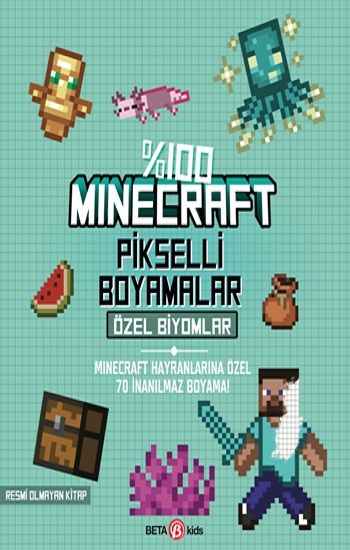 Minecraft Pikselli Boyama – Özel Biyomlar - Beta Kids Kitap