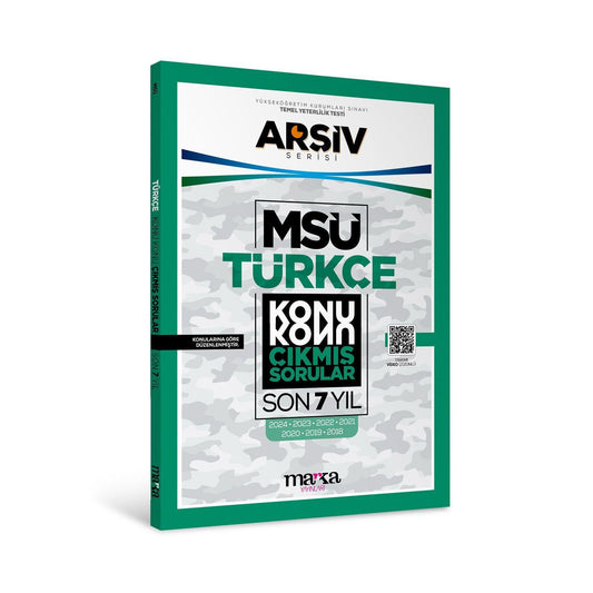 MSÜ TÜRKÇE Konu Konu ÇIKMIŞ SORULAR Son 7 Yıl - Marka Yayınları Kitap