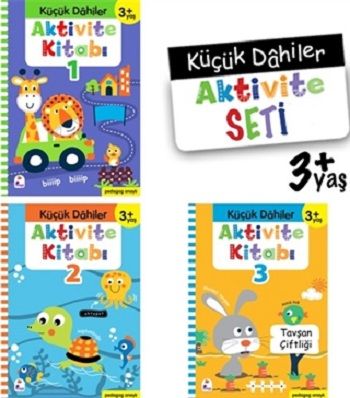 Küçük Dahiler Aktivite Seti 3+ Yaş (3 Kitap Takım) - İndigo Çocuk Kitap