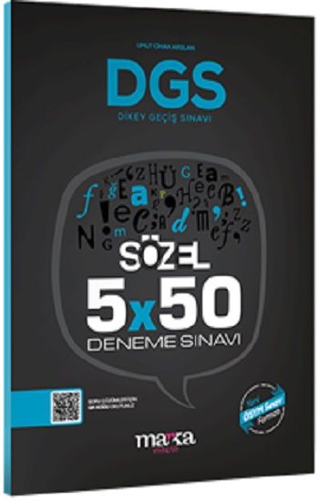 2025 DGS Sözel 5x50 Deneme Sınavı Tamamı PDF Çözümlü Açıklanan Yeni Müfredat - Marka Yayınları Kitap