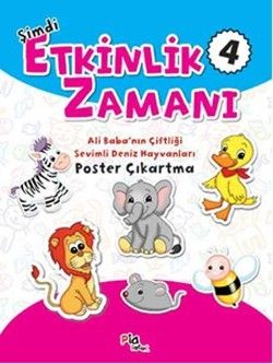 Şimdi Etkinlik Zamanı 4:  Ali Baba’nın Çiftliği - Sevimli Deniz Hayvanları - Pia Çocuk Yayınları Kitap