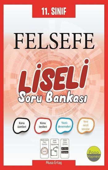 11.Sınıf Liseli Felsefe Soru Bankası - Pano Yayınevi Kitap