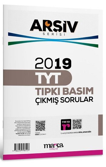 2019 TYT ARŞİV SERİSİ Tıpkı Basım Çıkmış Sorular Tamamı Video Çözümlü - Marka Yayınları Kitap