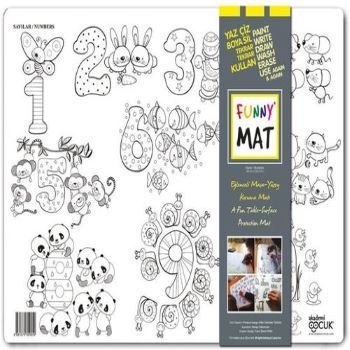 Funny Mat - Sayılar (Küçük) - Akademi Çocuk - Funny Mat Kitap