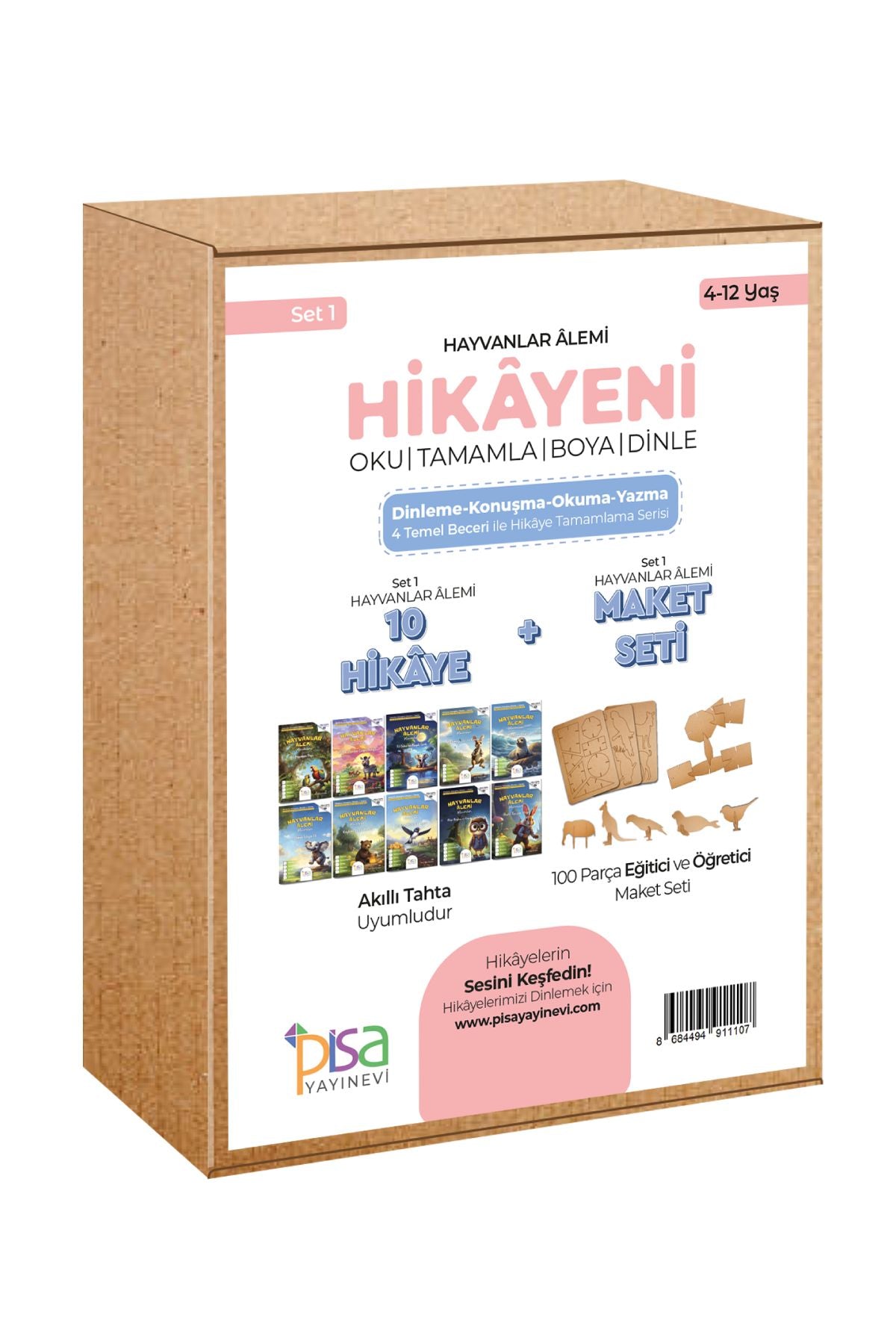 Hayvanlar Alemi Maceraları Hikaye Seti 1 - Pisa Yayınevi Kitap