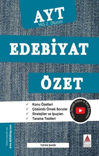 AYT Edebiyat Özet (YKS 2. Oturum) - Delta Kültür Yayınevi Kitap