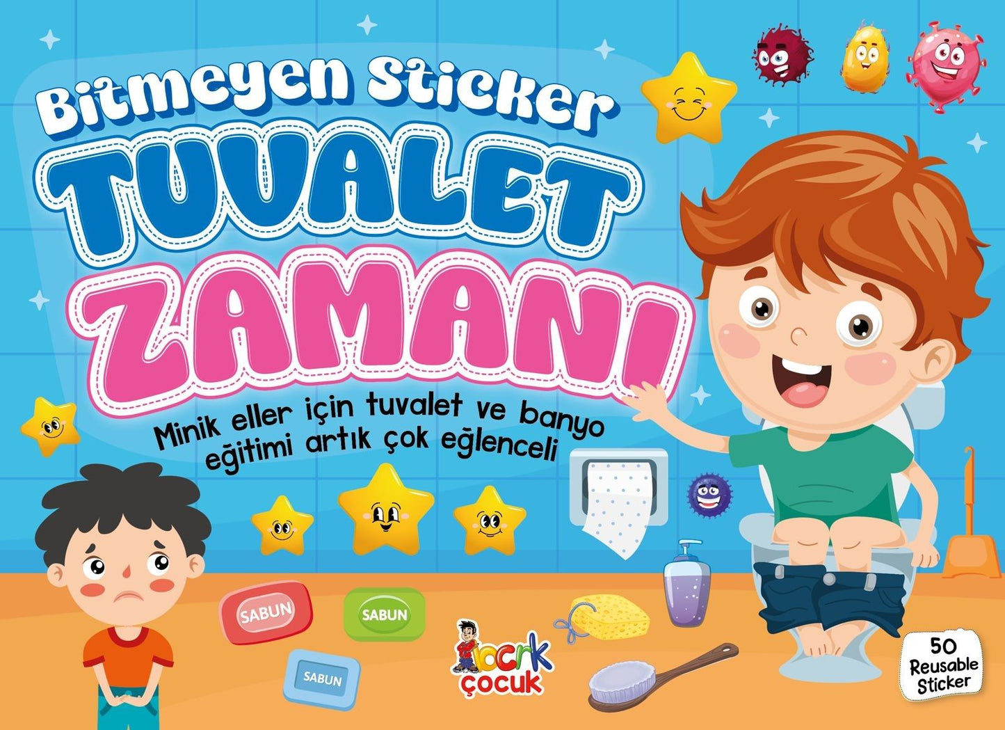 Bitmeyen Sticker - Tuvalet Zamanı - Bıcırık Yayınları Kitap