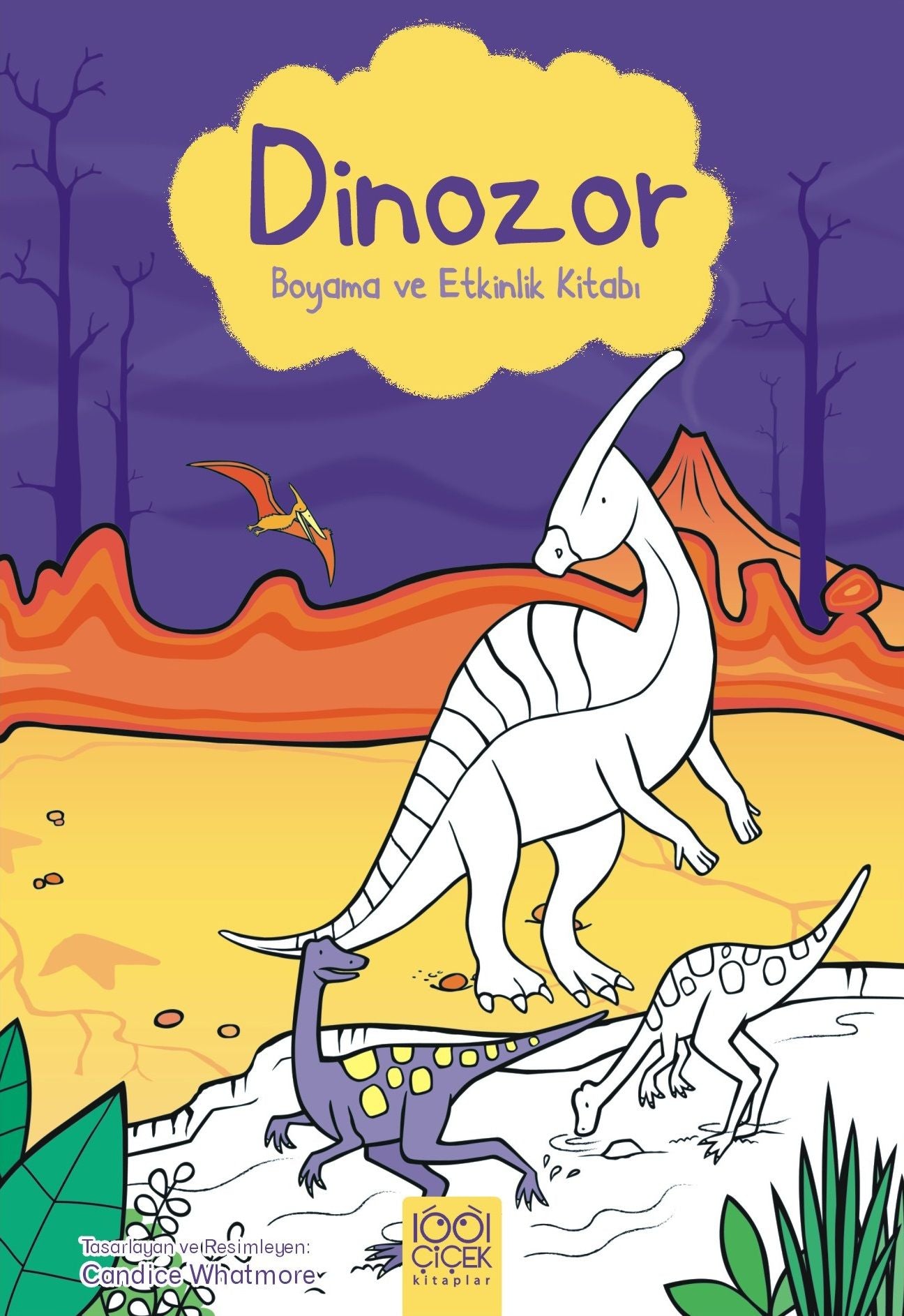 Dinozor Boyama ve Etkinlik Kitabı - 1001 Çiçek Kitaplar Kitap