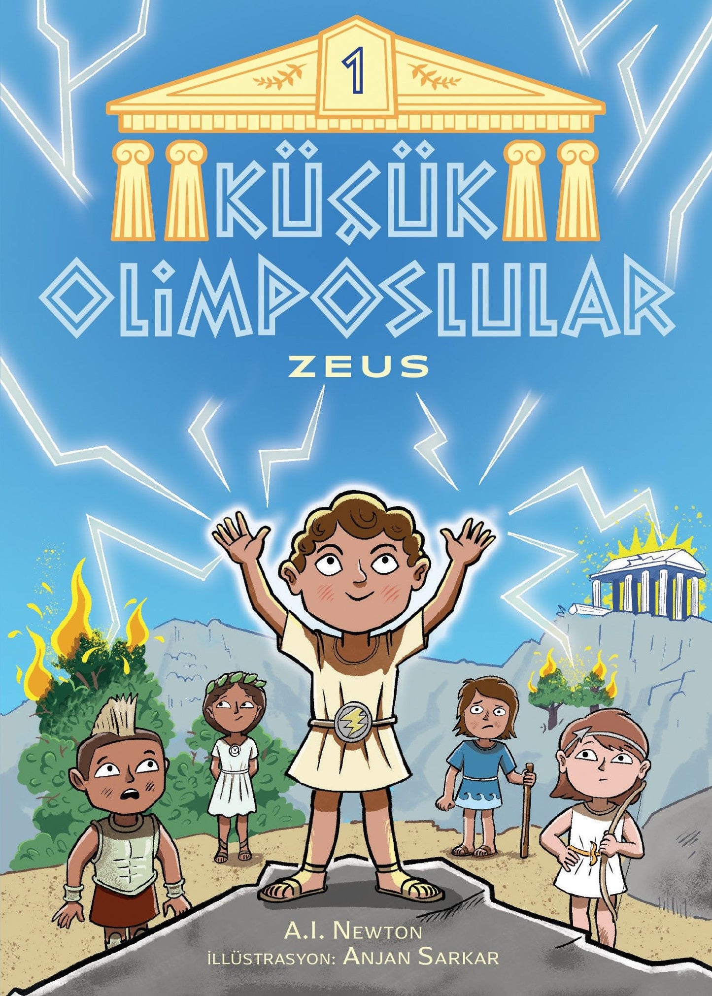 Küçük Olimposlular - Zeus - Martı Yayınları Kitap