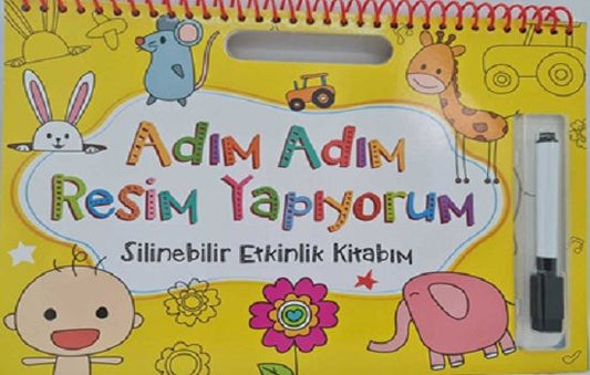 Adım Adım Resim Yapıyorum - Sarı - Net Çocuk Yayınları Kitap
