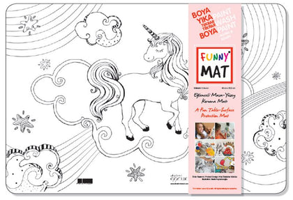 Funny Mat - Unicorn - Akademi Çocuk - Funny Mat Kitap