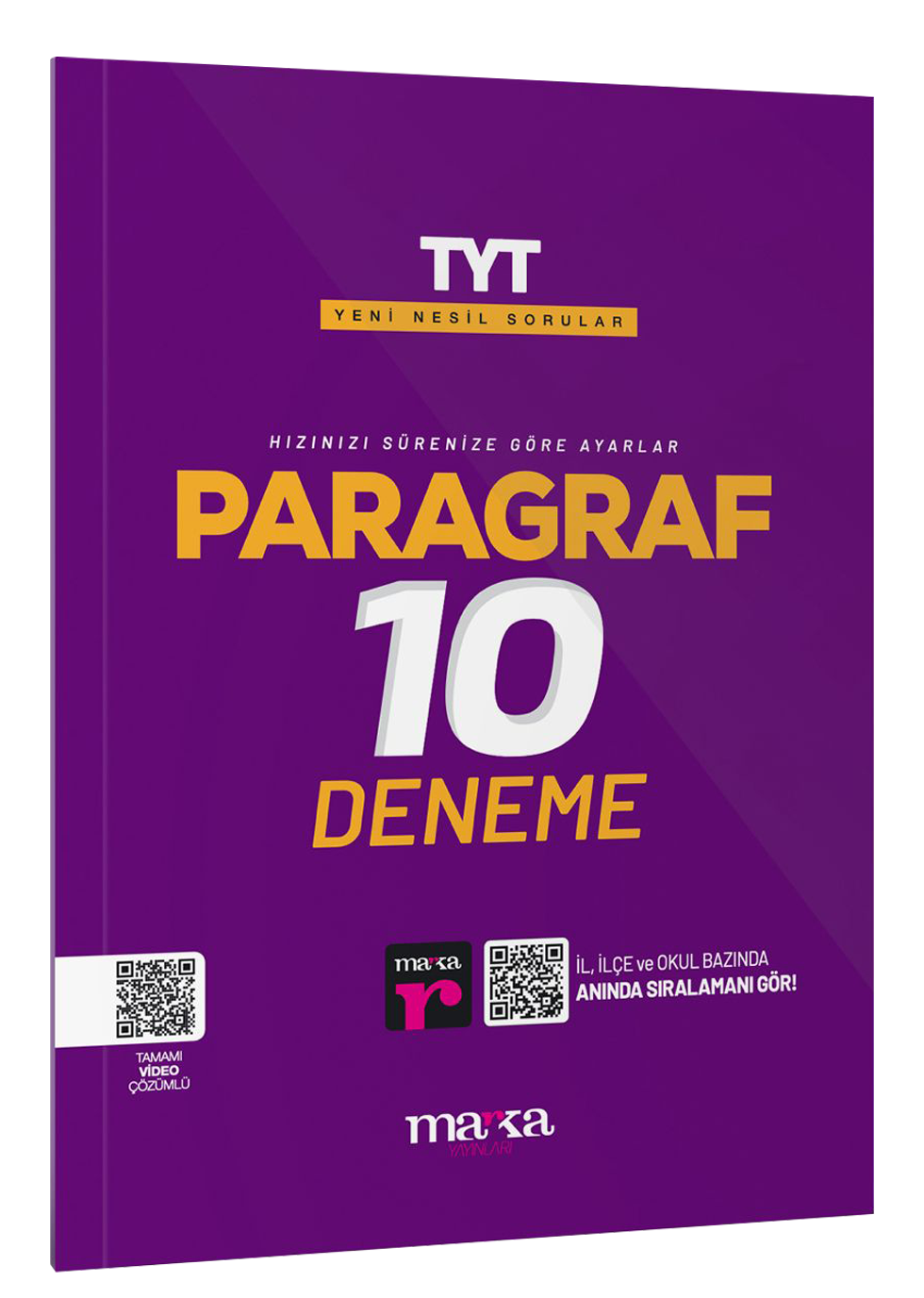 2025 TYT Paragraf 10 Deneme Tamamı Video Çözümlü Marka Yayınları - Marka Yayınları Kitap