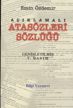 Açıklamalı Atasözleri Sözlüğü - Bilgi Yayınevi Kitap