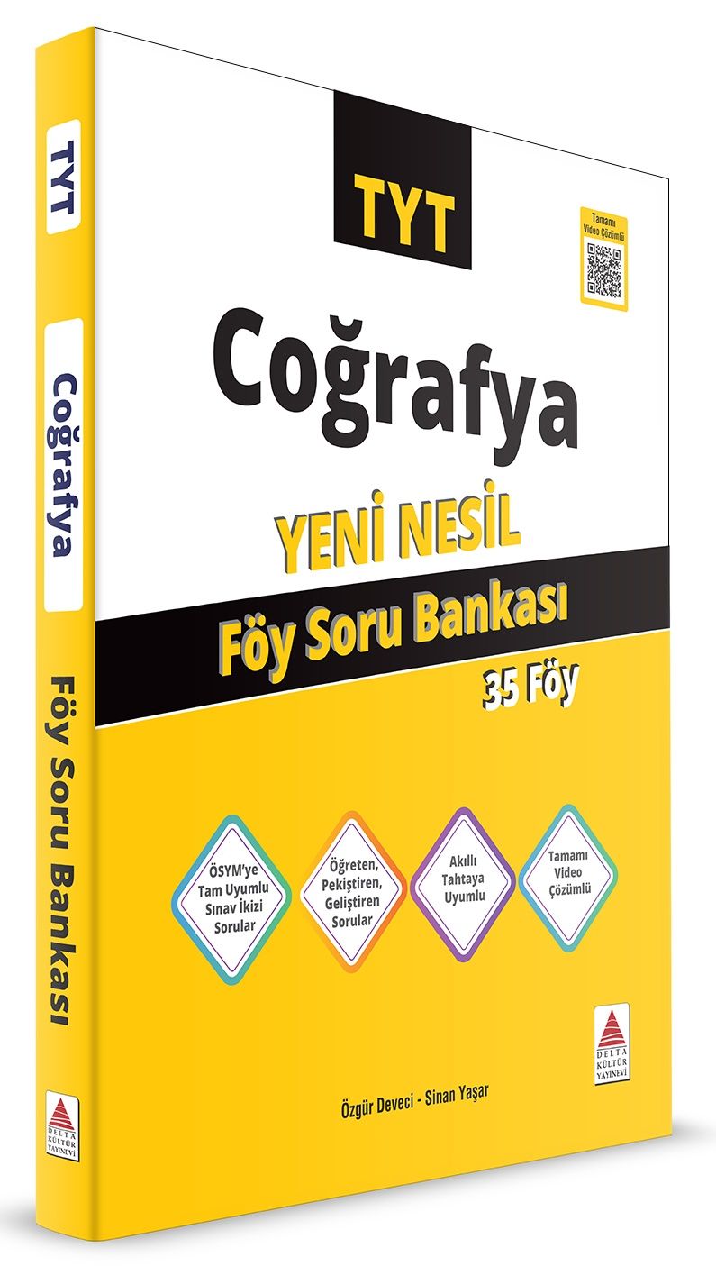 TYT Coğrafya Föy Soru Bankası - Delta Kültür Yayınevi Kitap